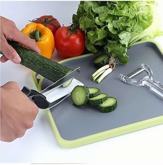 🤩Enhance Your Kitchen With Our 2-in-1 Steel Smart Clever Cutter Knife🤩