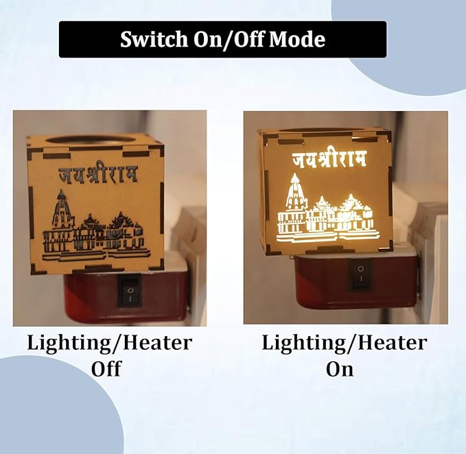 🤩3-in-1 Ayodhya Ram Mandir Aroma Burner & Night lamp🤩