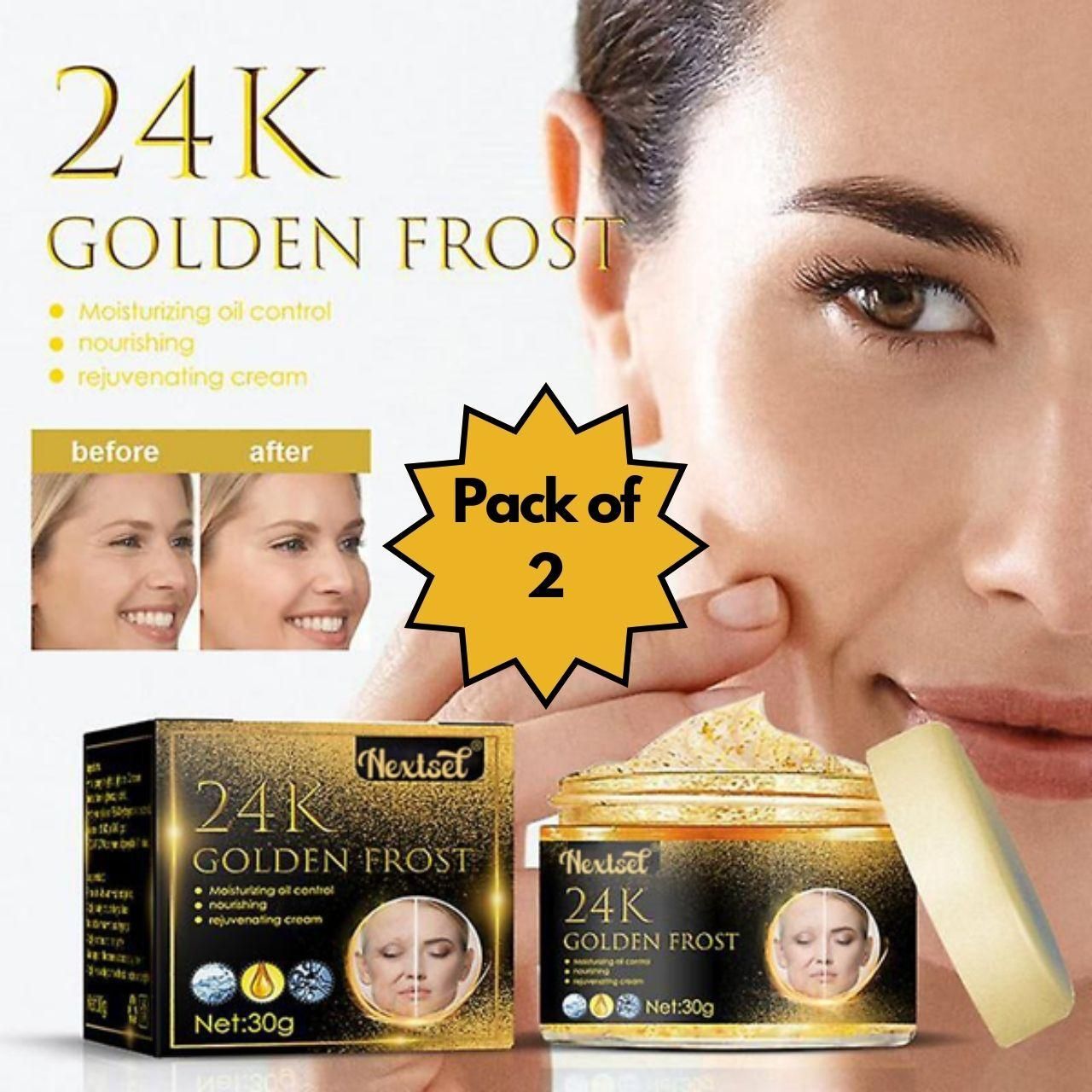 🤩24K Golden Frost Face Cream to Glow [Buy 1 Get 1 Free]🤩