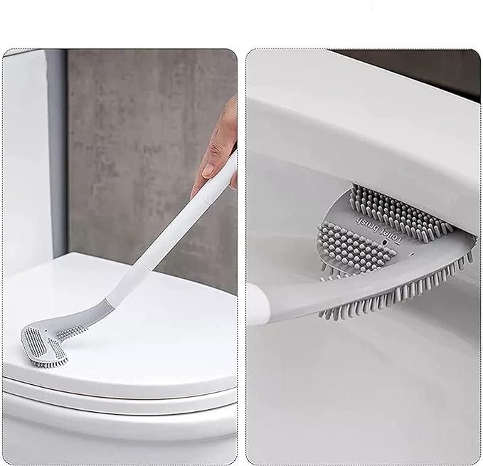 🤩Flexible Bendable Silicone Golf Toilet Bowl Cleaner Toilet Brushes🤩