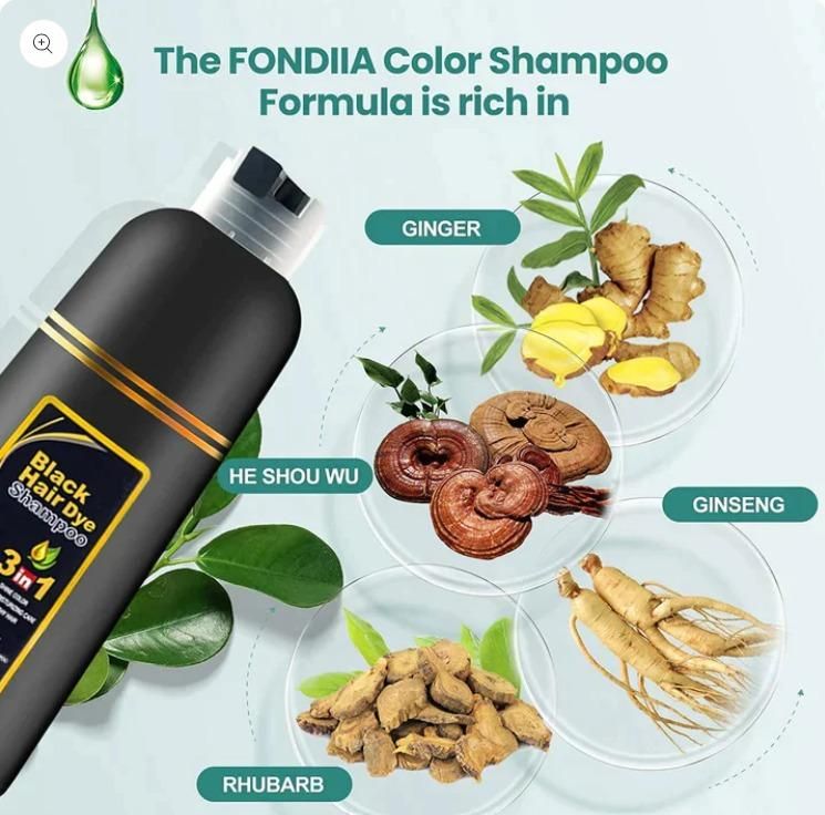 🤩3-IN-1 Black Ayurvedic Hair Dye Shampoo For Grey Hair [🔥Buy 1 Get 1 free🔥]🤩