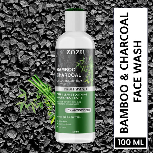 🤷‍♂️ZOZU Charcoal Face Wash 10x Antioxidants 100ml👌 BUY1 GET1