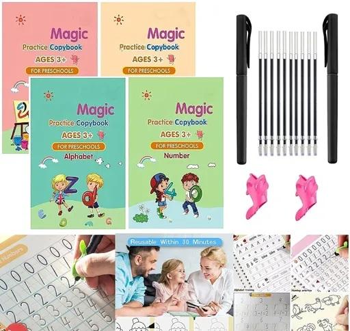 🤩MAGIC BOOK FOR KIDS, EVAPORATIVE AND REUSABLE (4 BOOKS + REFILLS +1 PEN)🤩