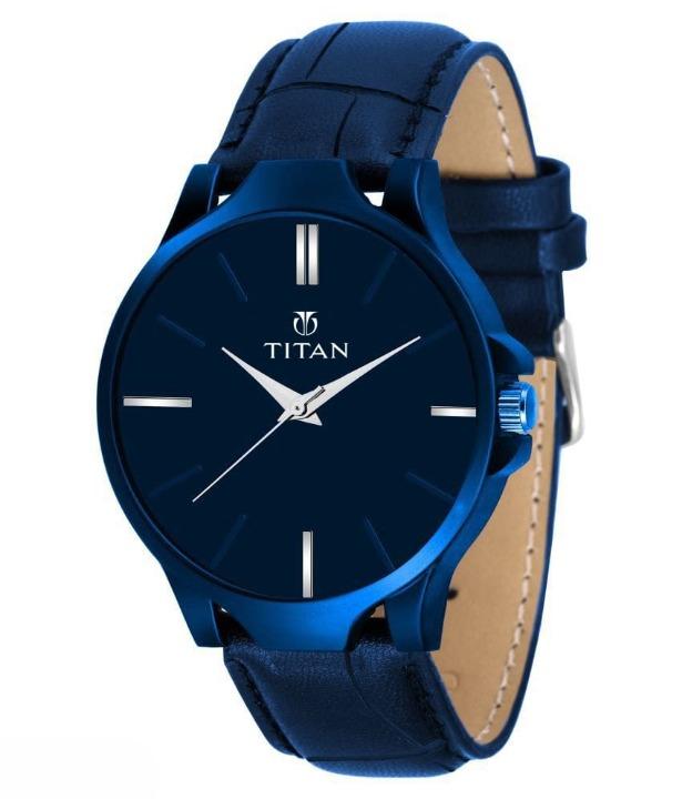 🤩Men's Premium Blue Analog Leather Watch🤩