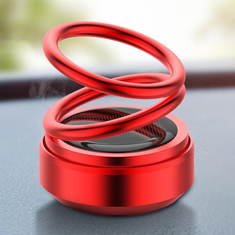 🤩Solar Power Rotating Double Ring Car Aroma Diffuser Air Freshener🤩