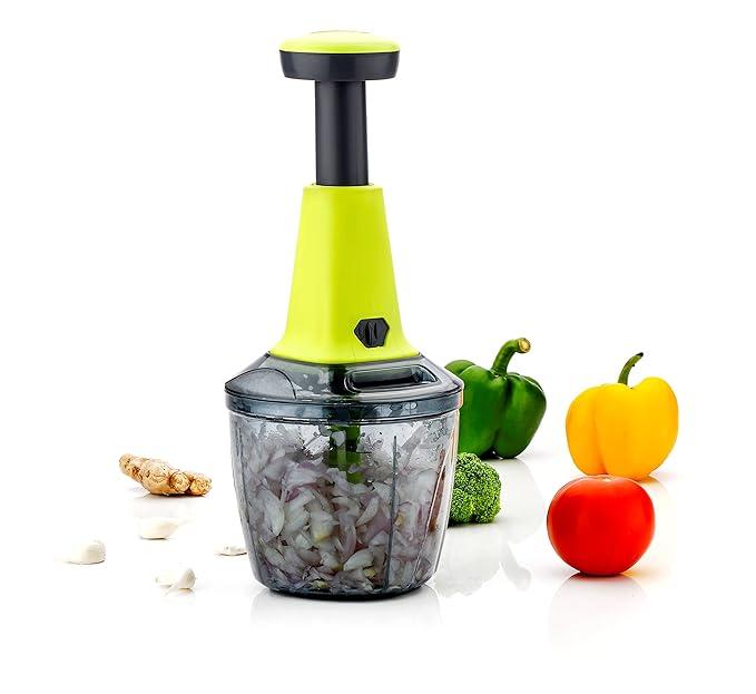 🤩Large Manual Hand-Press Vegetable Chopper Mixer in Steel🤩