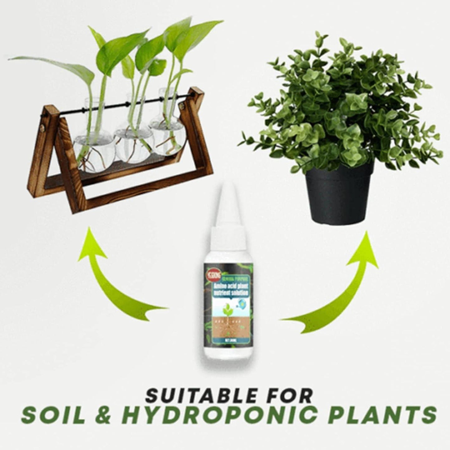 🤩Magic Plant Nutrient Solution, Hydroponic Liquid Plant Fertilizer for Seedling Recovery and Root Growth (30ml)🤩