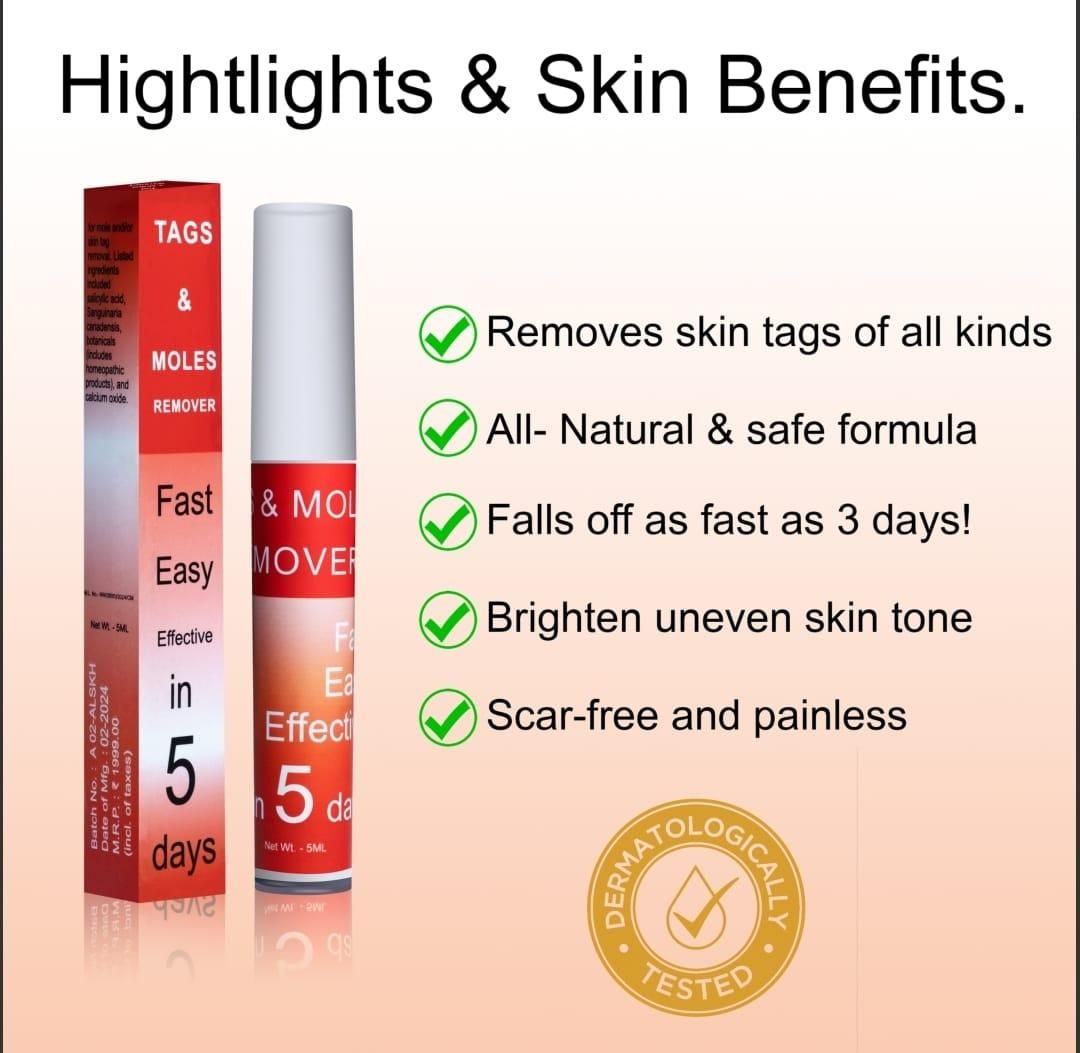 🤩Tags & Moles Remover just in 5 days [Buy 1 Get 1 free]🤩