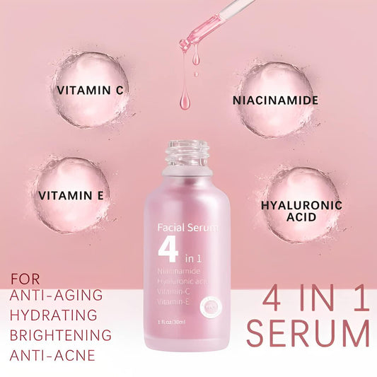 🤩4 in 1  Anti-aging Hydrating and Best Whitening Facial Serum🤩