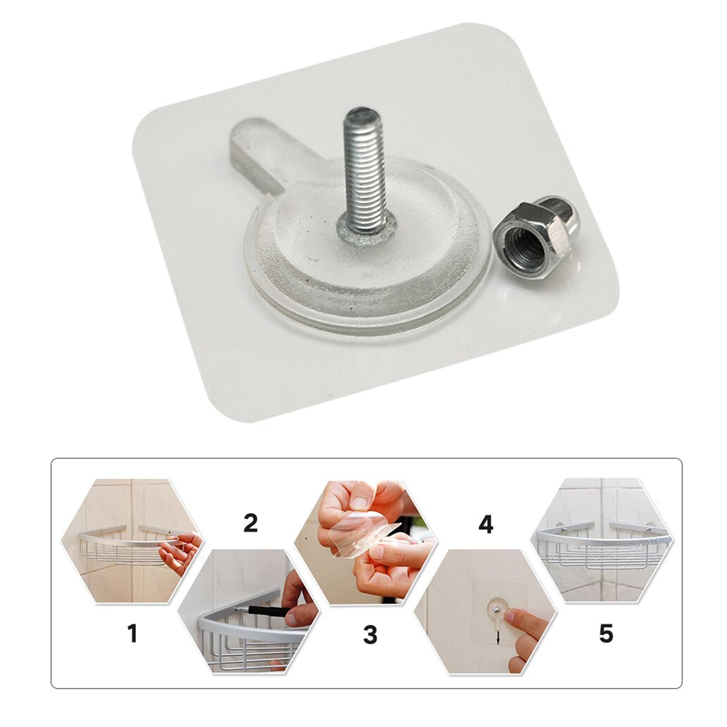 🤩Heavy-Duty Adhesive Wall Hanging Waterproof Hooks (10 pcs)🤩