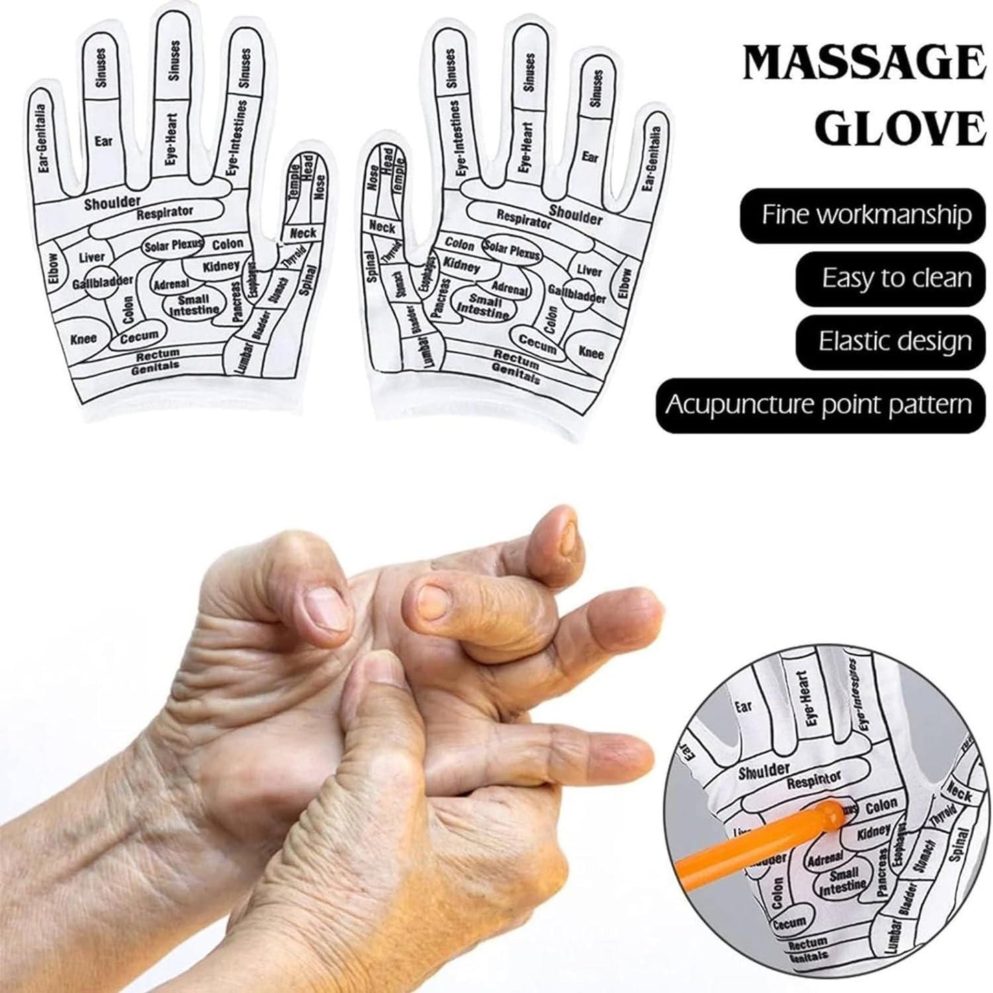 😍Acupressure Reflexology Hand Gloves😍