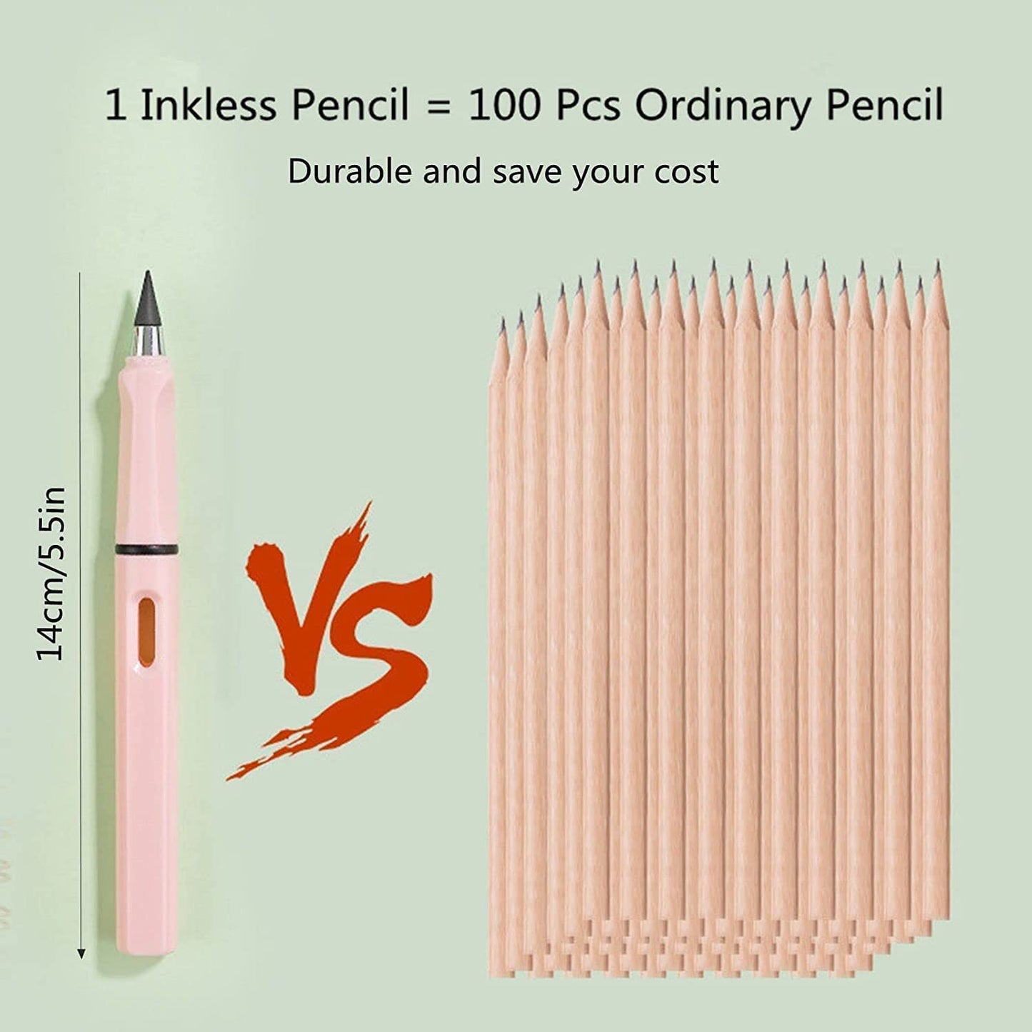 🤩Everlasting Inkless Reusable Metal Writing Pens with Graphite Nib🤩