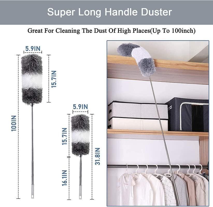 🤩Flexible Fan Cleaning Duster with Long Rod🤩