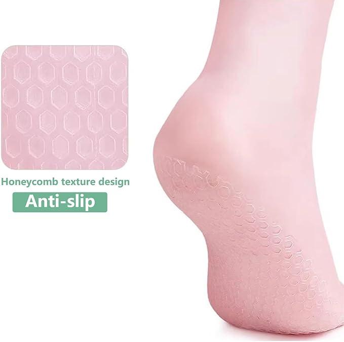 🤩Silicone Gel Heel Socks with Anti Slip for Dry Cracked Feet🤩