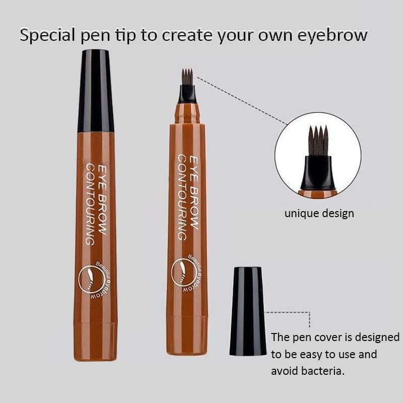 😍Waterproof Microblading Eyebrow Pen with a Micro-Fork Tip Applicator😍