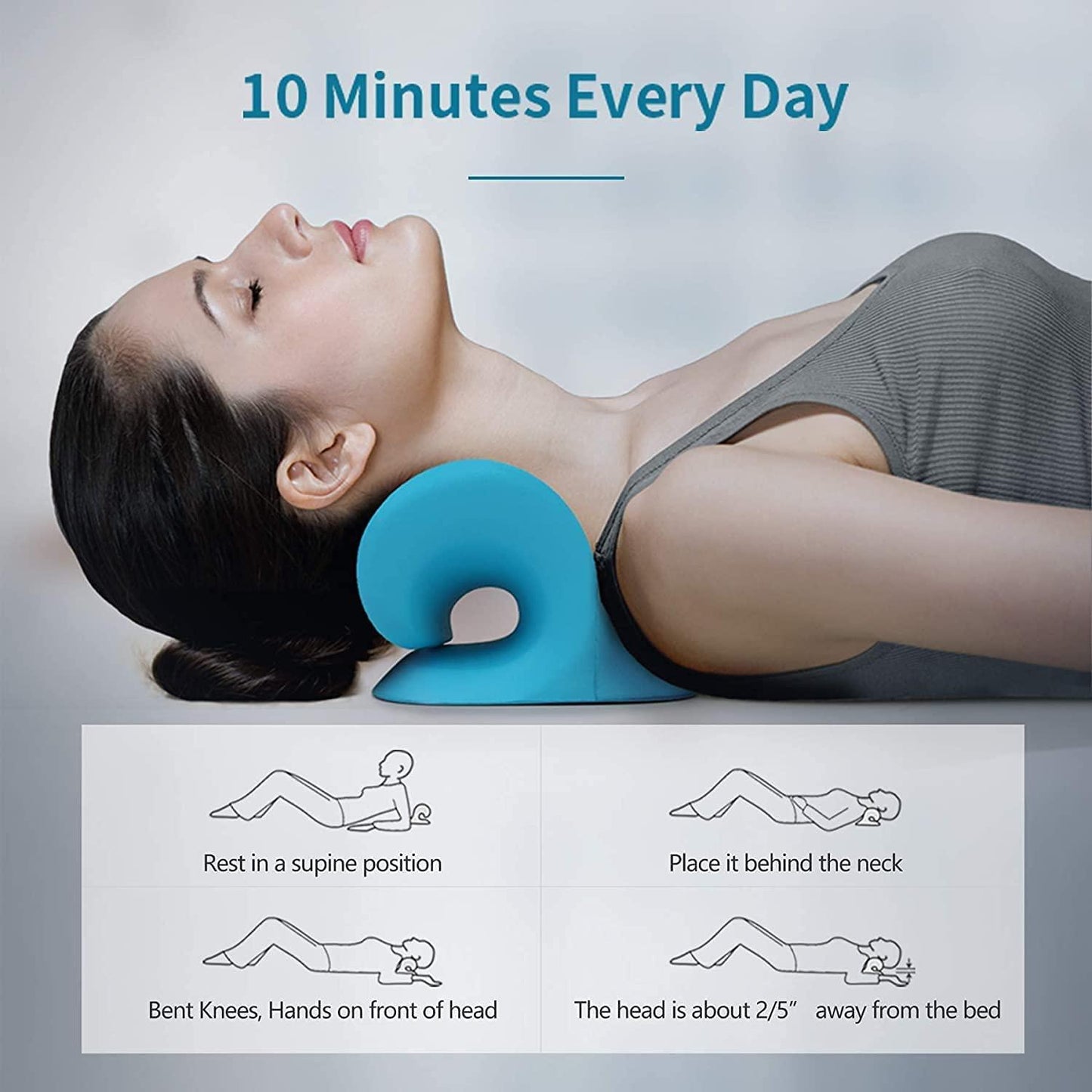 🤩Expertomind Neck Relaxer Cervical Pillow for Pain Relief with Chiropractic Acupressure Massager🤩