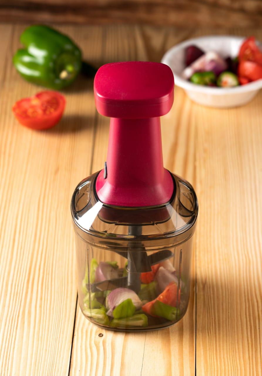 🤩Large Manual Hand-Press Vegetable Chopper Mixer in Steel🤩