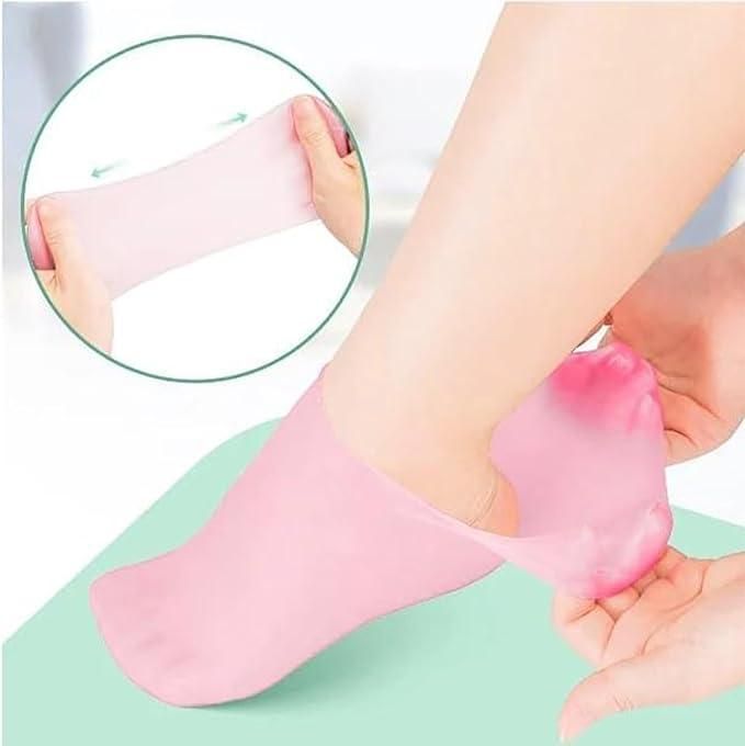 🤩Silicone Gel Heel Socks with Anti Slip for Dry Cracked Feet🤩