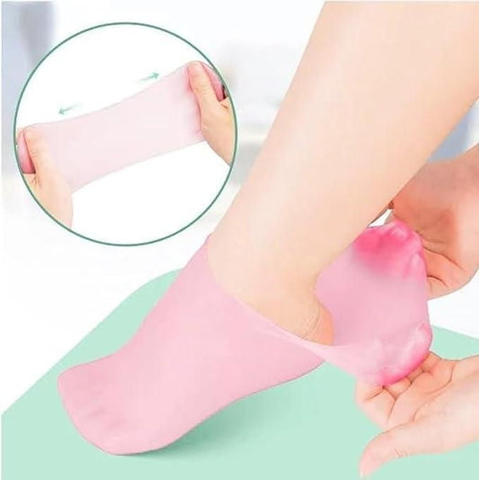 🤩Silicone Gel Heel Socks with Anti Slip for Dry Cracked Feet🤩