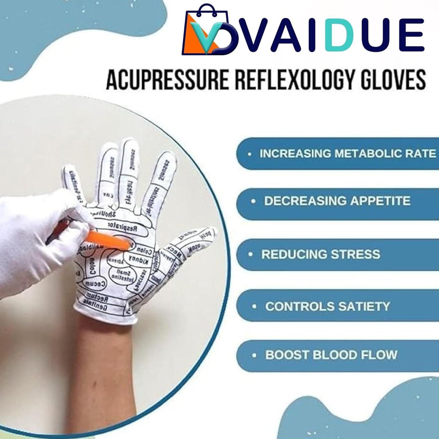 😍Acupressure Reflexology Hand Gloves😍