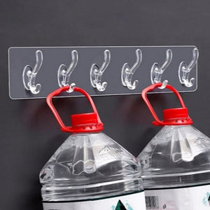 🤩Self Adhesive 6 Wall Hanger Hooks[Buy 1 Get 1 Free]🤩