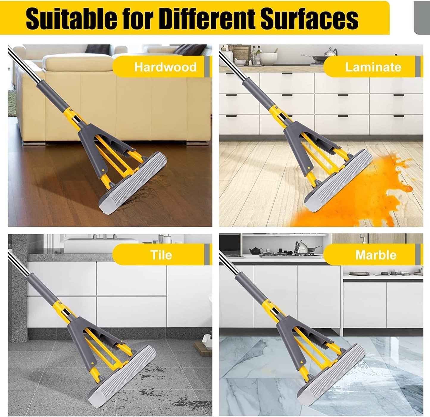 🤩Multi-Purpose Foldable Floor Cleaning Mop Wiper🤩