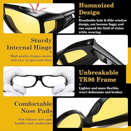 🤩Ultimate Clear Vision Day and Night HD Sunglasses for Riding Bikes and Driving🤩