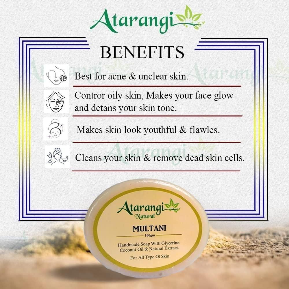 🤩 Multani Mitti Handmade Soap For Pimple Marks Removal [Buy 1 Get 1 Offer] 🤩