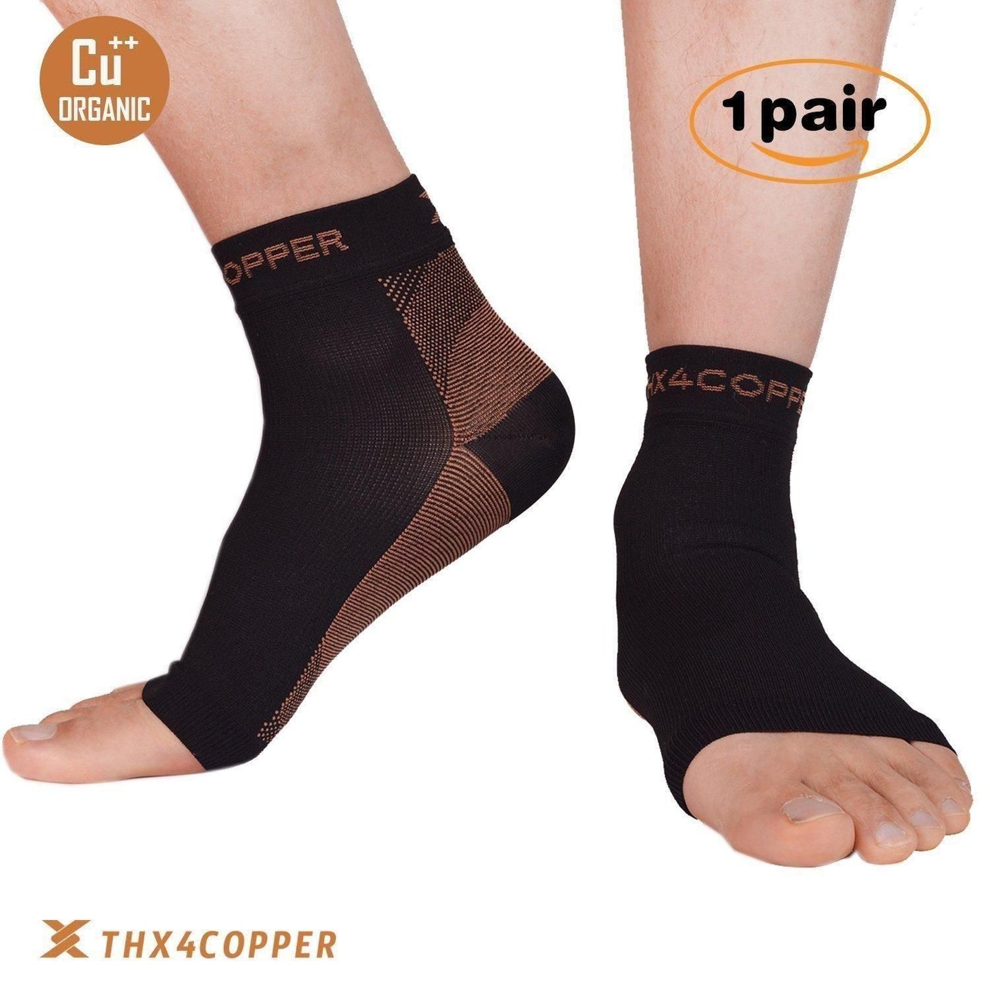 🤩Unisex Copper Compression Foot Recovery Sleeves(1 Pair)🤩