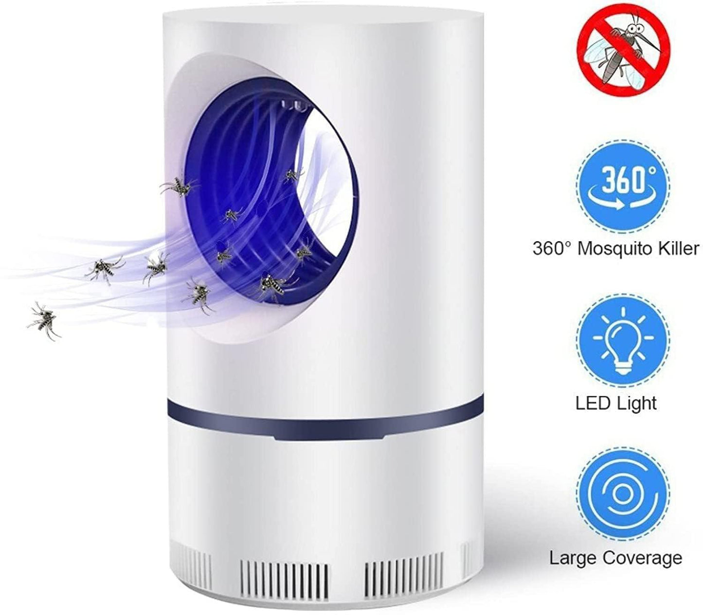 🤩360 Degree Reach Electronic LED Mosquito Killer Machine with USB Charger🤩