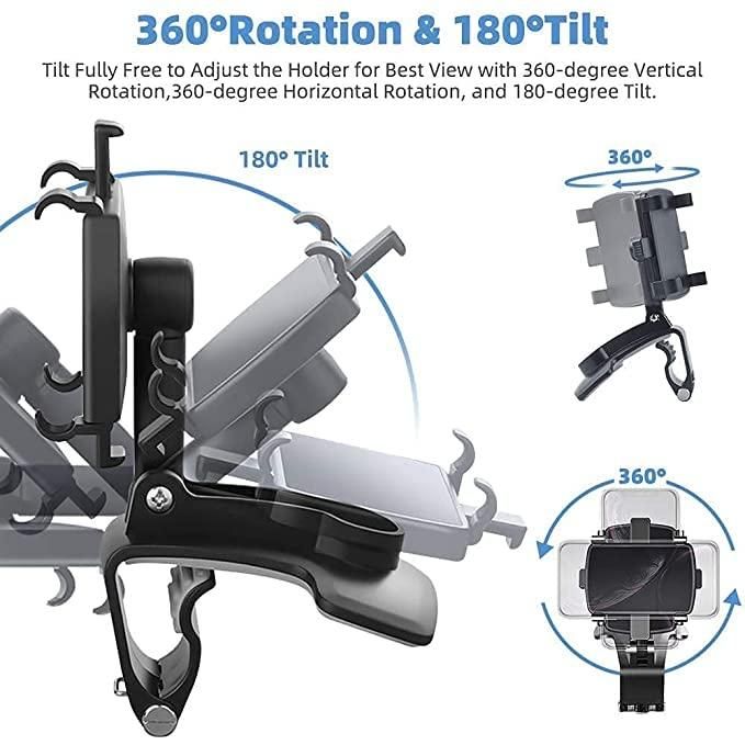 🤩Car Cradle Mobile Phone Holder with 360 Degree Rotation🤩