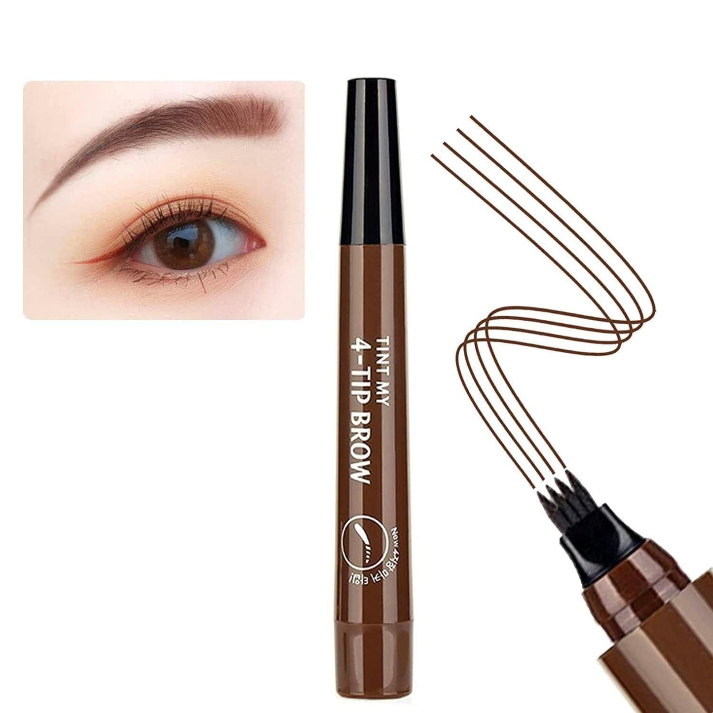 😍Waterproof Microblading Eyebrow Pen with a Micro-Fork Tip Applicator😍