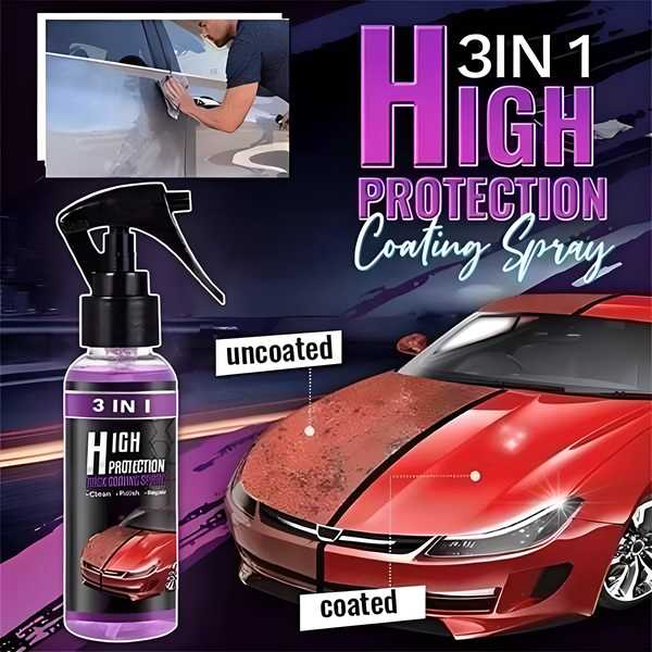 🤩3 in 1 High Protection Quick Car Ceramic Coating Spray [BUY 1 GET 1 FREE]🔥