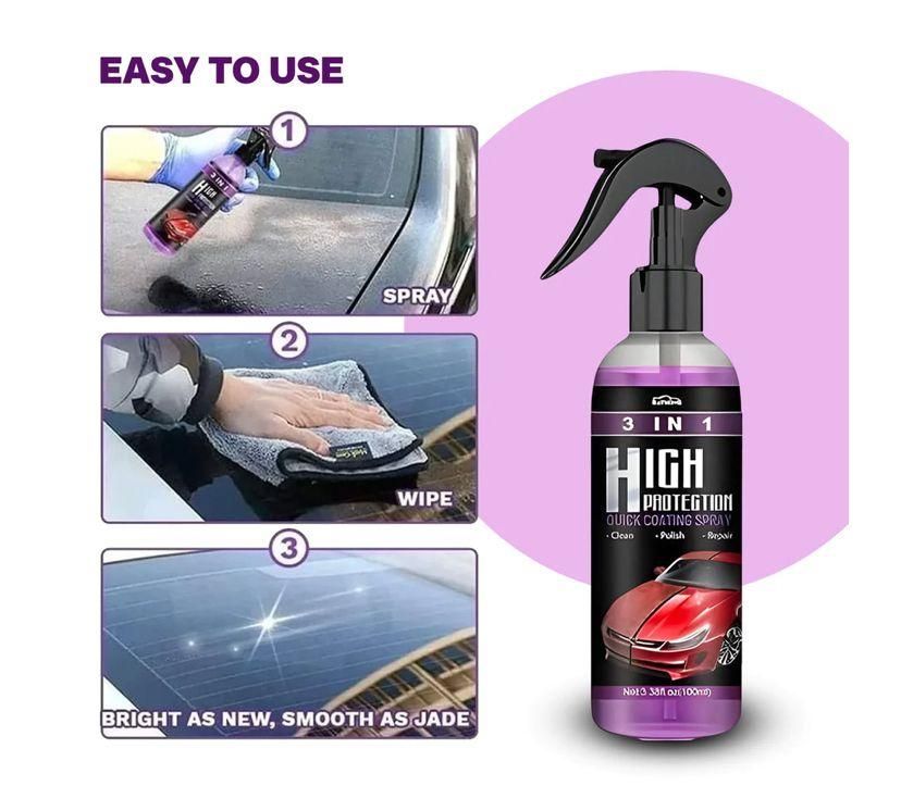 🤩3 in 1 High Protection Quick Car Ceramic Coating Spray [BUY 1 GET 1 FREE]🔥