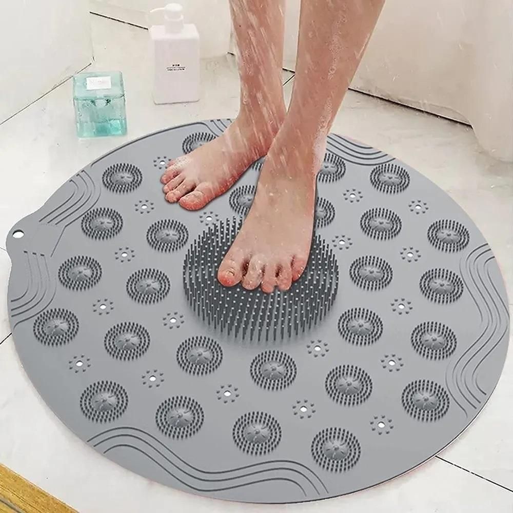 🤩Non Slip Silicone Round Bathroom Mat🤩