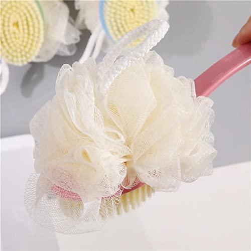 🤩2 IN 1 Loofah with Soft Bristles and handle, Double Sided Scrubber and Brush[Buy 1 Get 1 Free]🤩