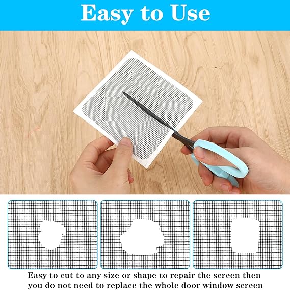 🤩Window Screen Mesh Hole Repair Kit Patch Adhesive [🔥Buy 5 Get 5 Free🔥]🤩