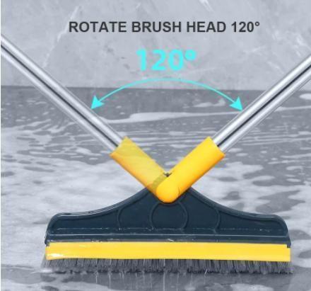 😇Floor Brush- 2 In 1 Long Handle Wiper Stiff Bristle Floor Brush😇