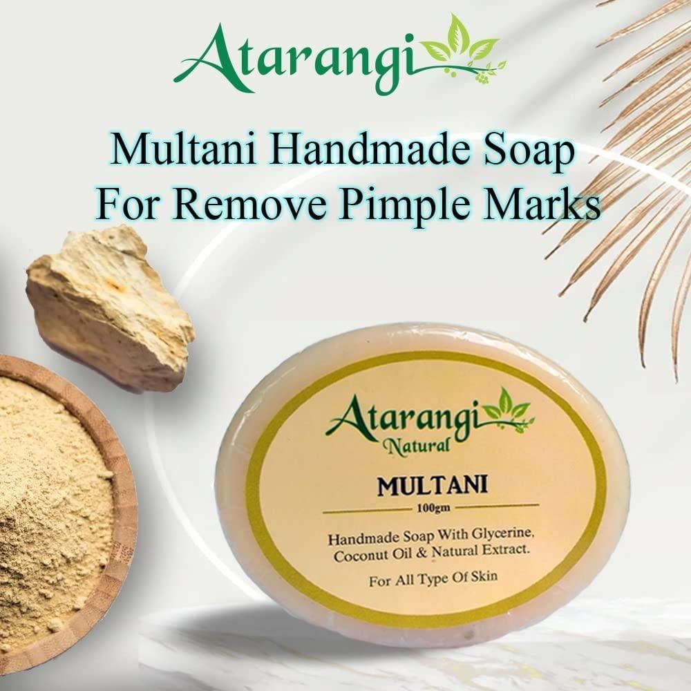 🤩 Multani Mitti Handmade Soap For Pimple Marks Removal [Buy 1 Get 1 Offer] 🤩