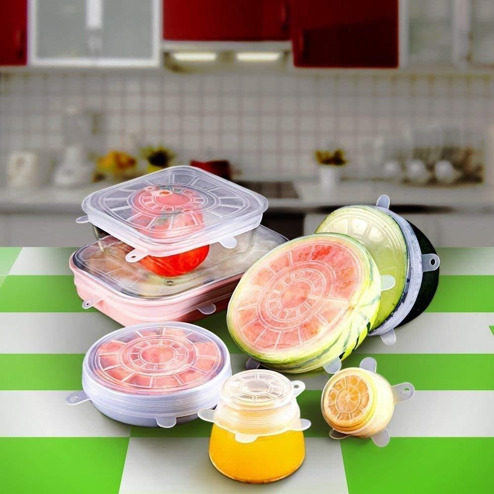 🤩Silicon  Stretchable Reusable Lids For Food Cover [Buy 3 Get 3 Free]🤩