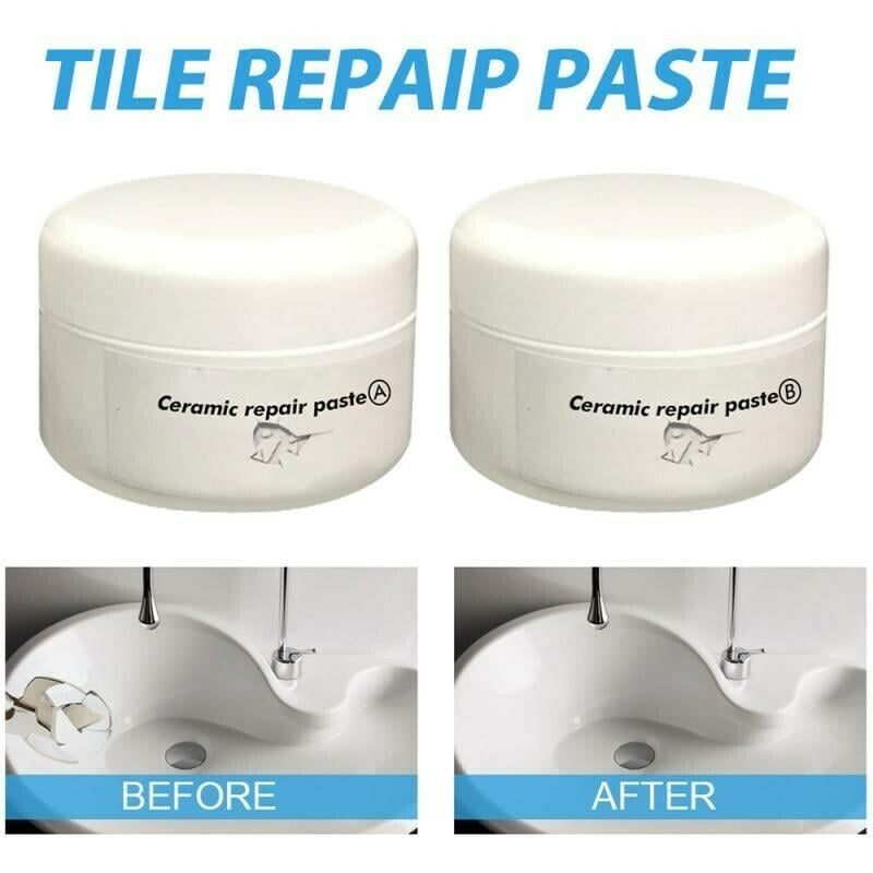 🤩Ceramic Repair Paste, Tile Repair Paste(White)  100 gram [Buy 1 Get 1 free]🤩