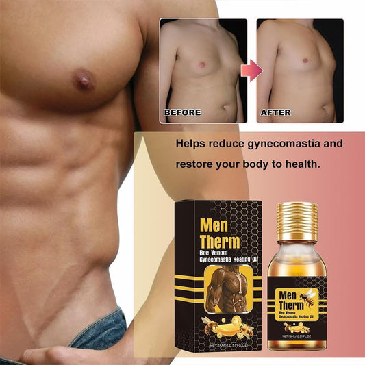 🤩Bee venom MenTherm Gynecomastia Heating Oil [Buy 1 Get 1 Free]🤩