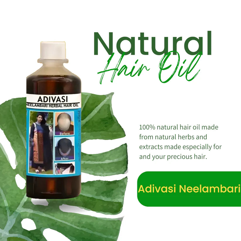 🤩 Adivasi Hair Oil with Natural Ingredients 100 ml [Buy 1 Get 1 free] 🤩