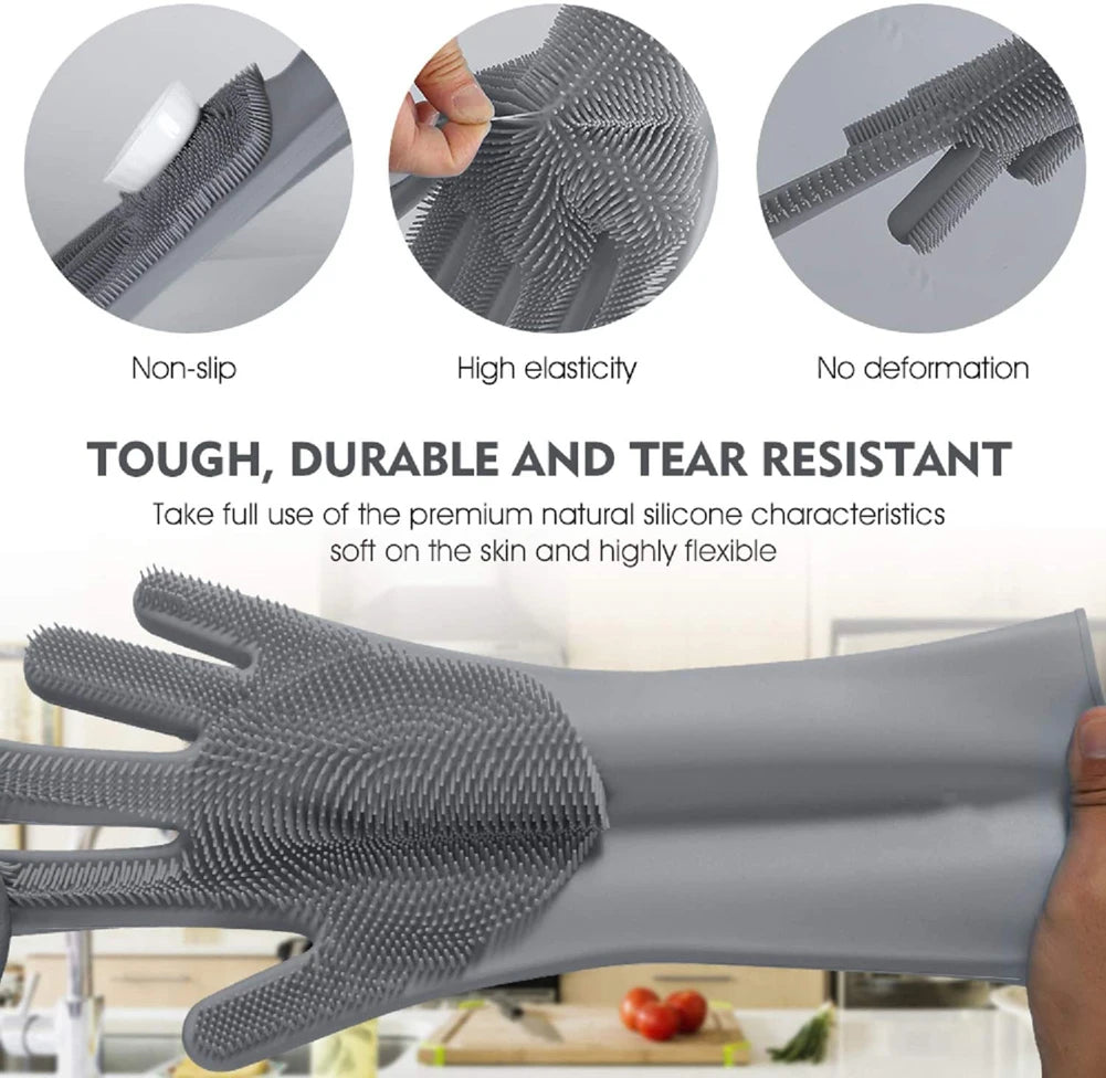 🤩Smart Silicone Dish Washing Gloves [Buy 1 Get 1 free]🤩