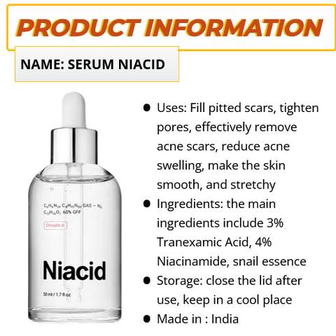 🤩Niacid Face Serum Fight And Fade Acne Marks [🔥Buy 1 Get 1 Free🔥]🤩