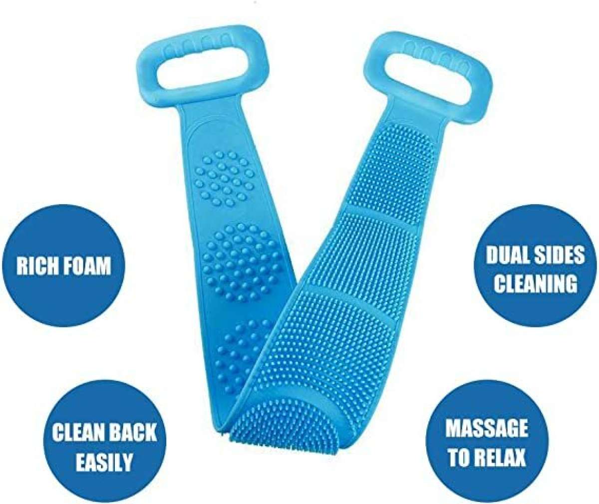 🤩Silicone Double side Body Back Scrubber and Bathing Brush🤩