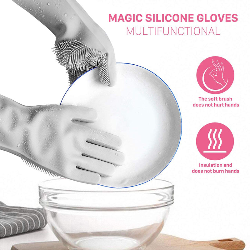 🤩Smart Silicone Dish Washing Gloves [Buy 1 Get 1 free]🤩