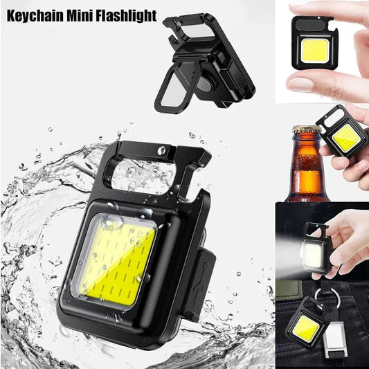 🤩Mini LED Flashlight Keychain Rechargeable with USB Portable Pocket🤩