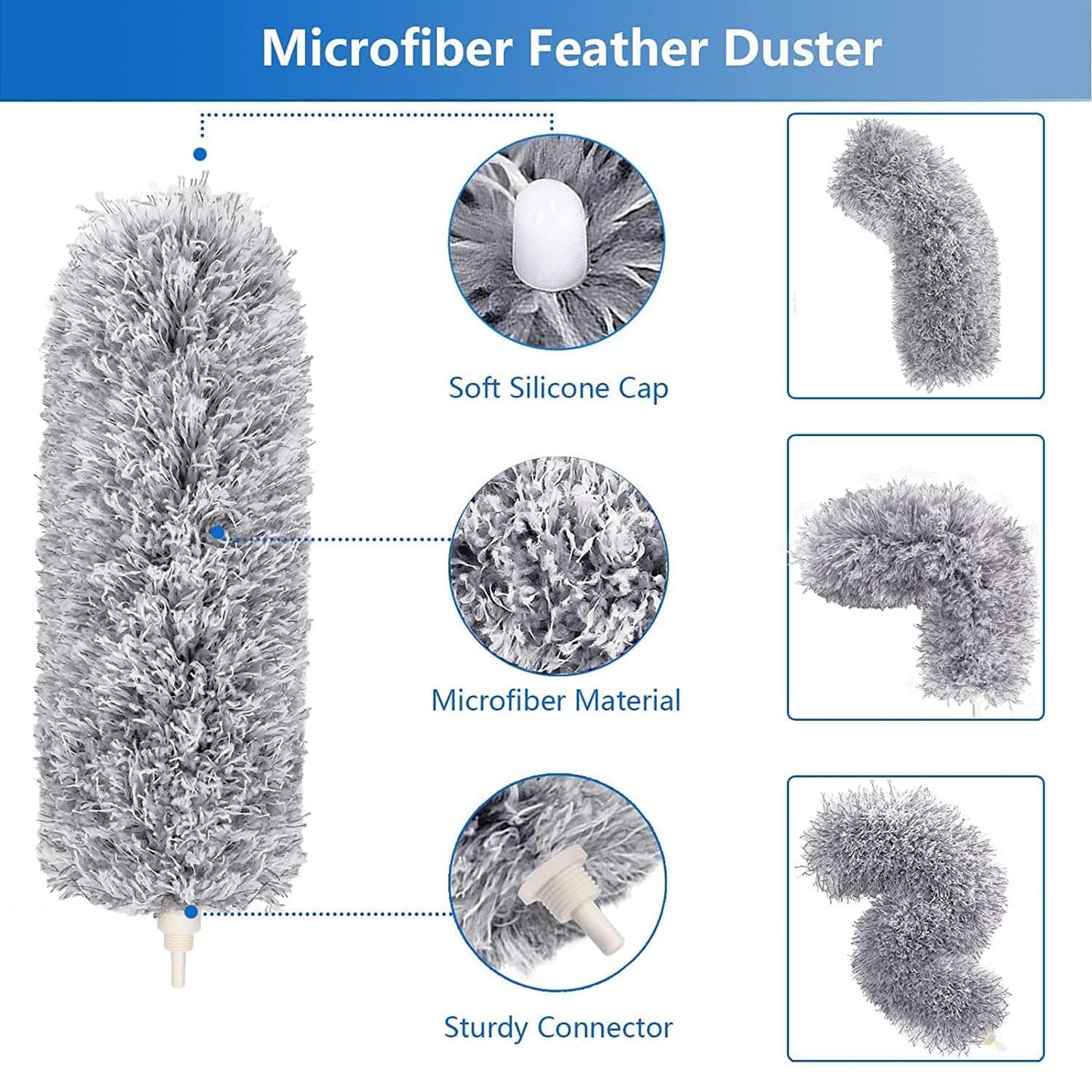 🤩Flexible Fan Cleaning Duster with Long Rod🤩