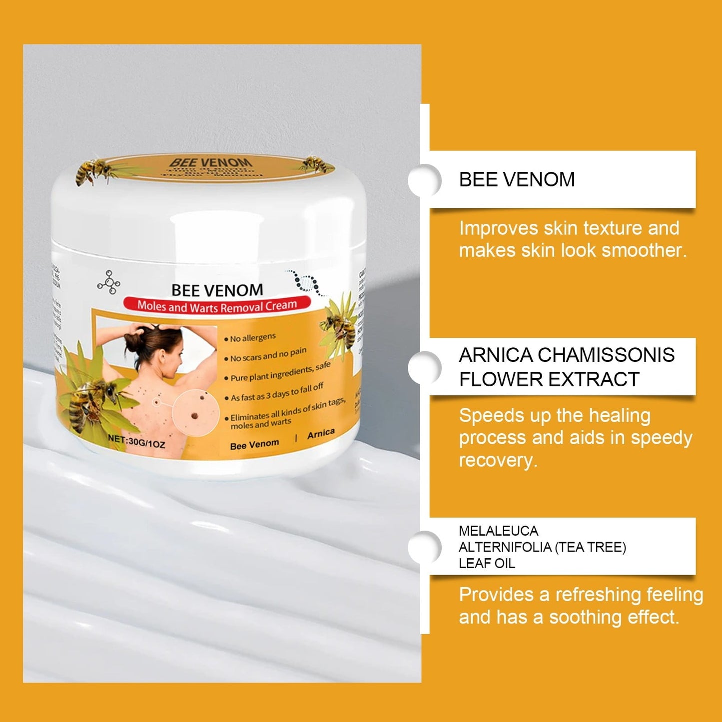 🤩Bee Venom Repair Cream, Hydrate and Moisturise all Skins [Buy 1 Get 1 Free]🤩